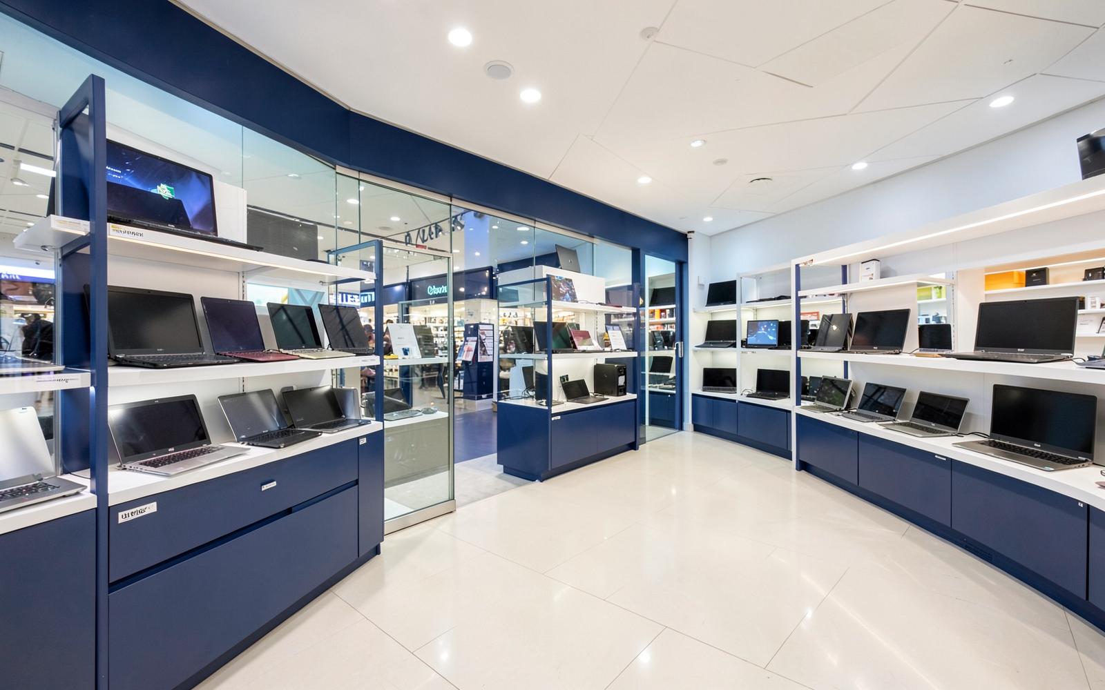 Sales floor of the SHOP24 store inside the mall in Weil am Rhein
